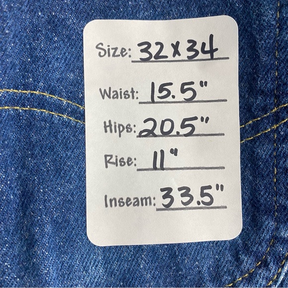 NWT Vintage Lee Jeans, dark wash, deadstock - Picture 12 of 12